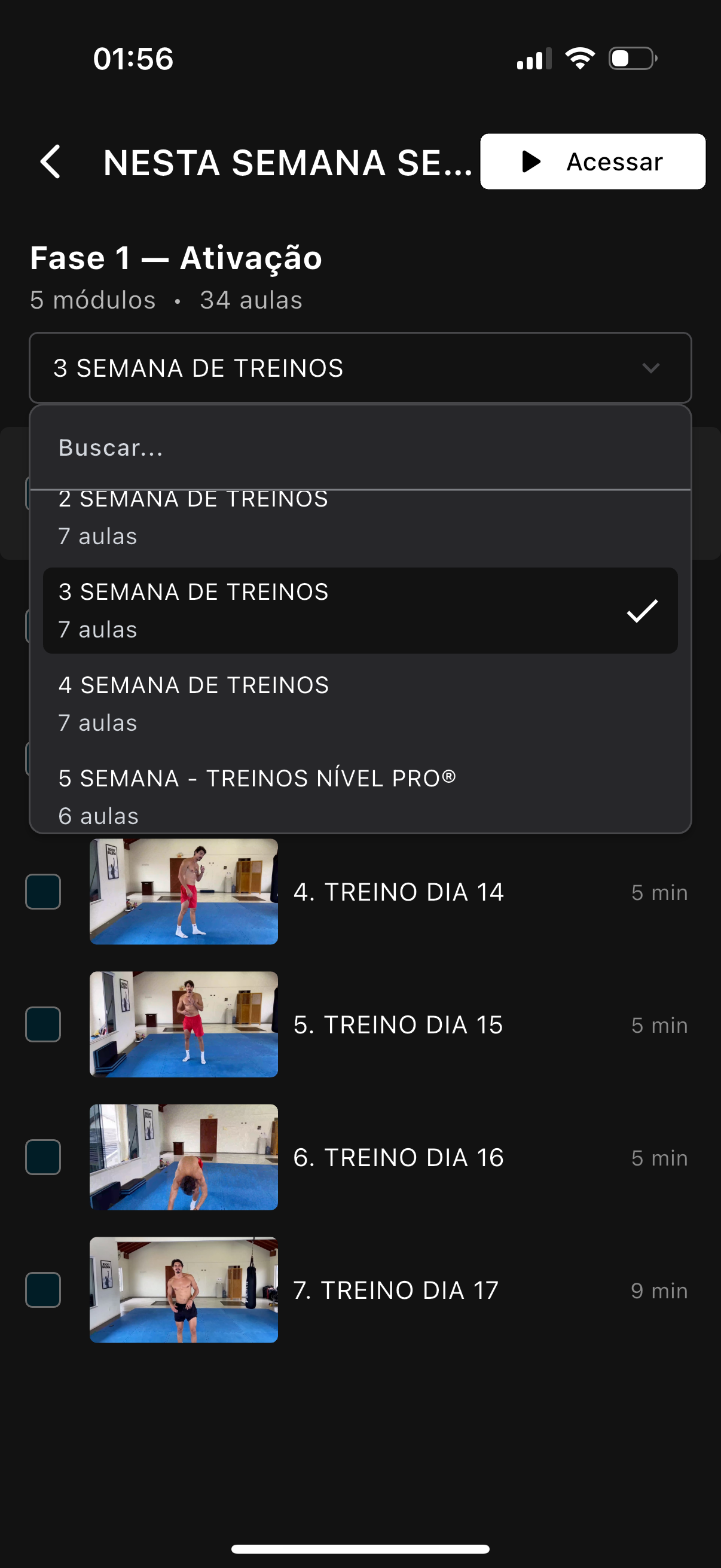 Interface do Aplicativo - Mobile 1